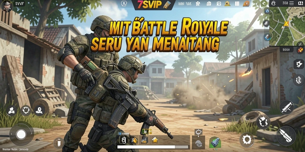 Tampilan gameplay seru di 7SVIP Battle Royale.