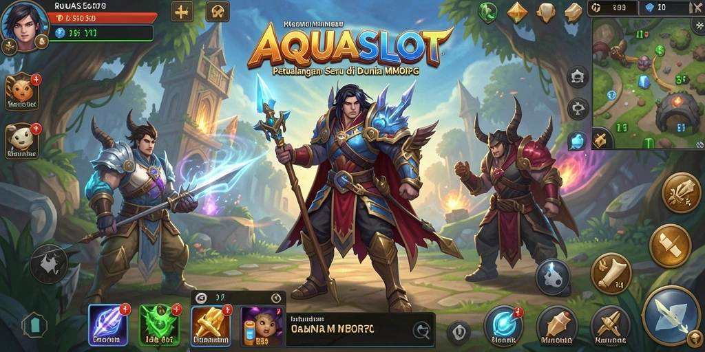 Tampilan gameplay AQUASLOT yang menarik dan penuh aksi.