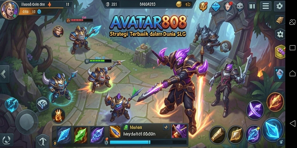 Tampilan gameplay yang seru dan strategis dalam AVATAR808.
