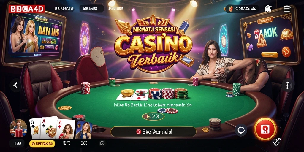 Tampilan gameplay BBCA4D dengan dealer langsung yang profesional.