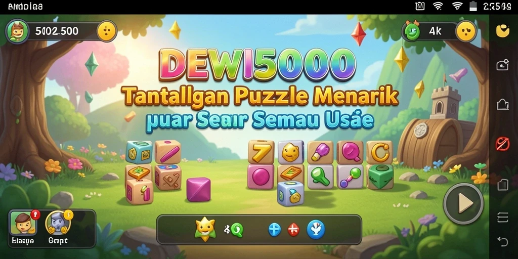 Gameplay DEWI5000 dengan tantangan puzzle yang seru.