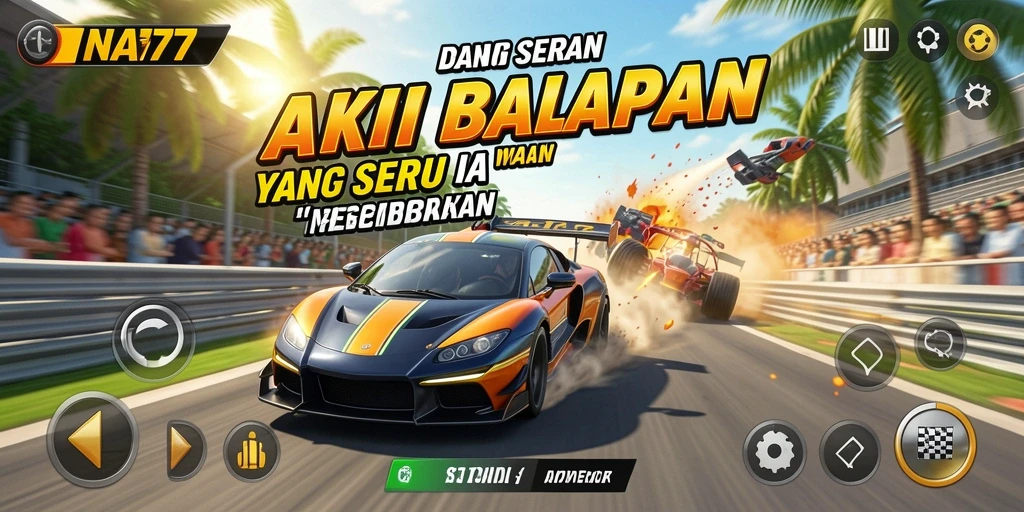 Gameplay yang mengasyikkan dari balapan yang mendebarkan di INA777.