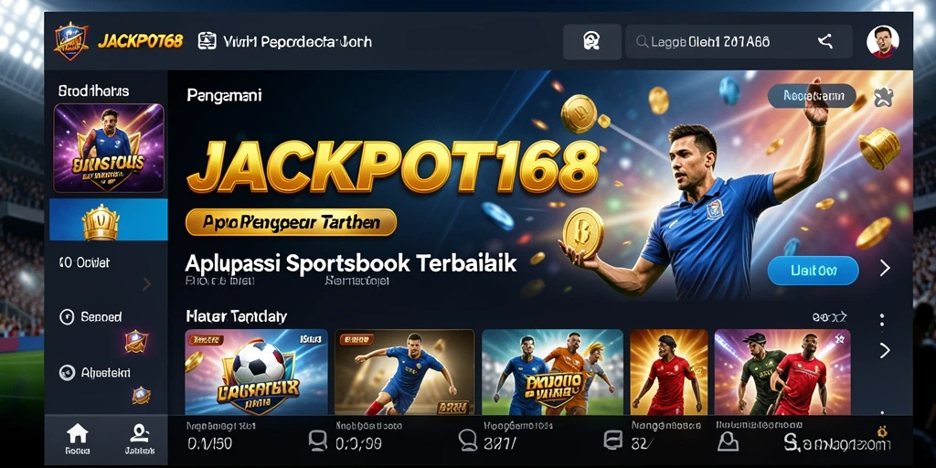 Tampilan gameplay yang menarik dari JACKPOT168 dengan fitur taruhan olahraga.