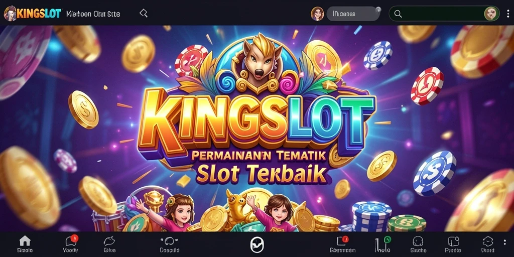 Tampilan gameplay KINGSLOT yang menarik dan penuh warna.