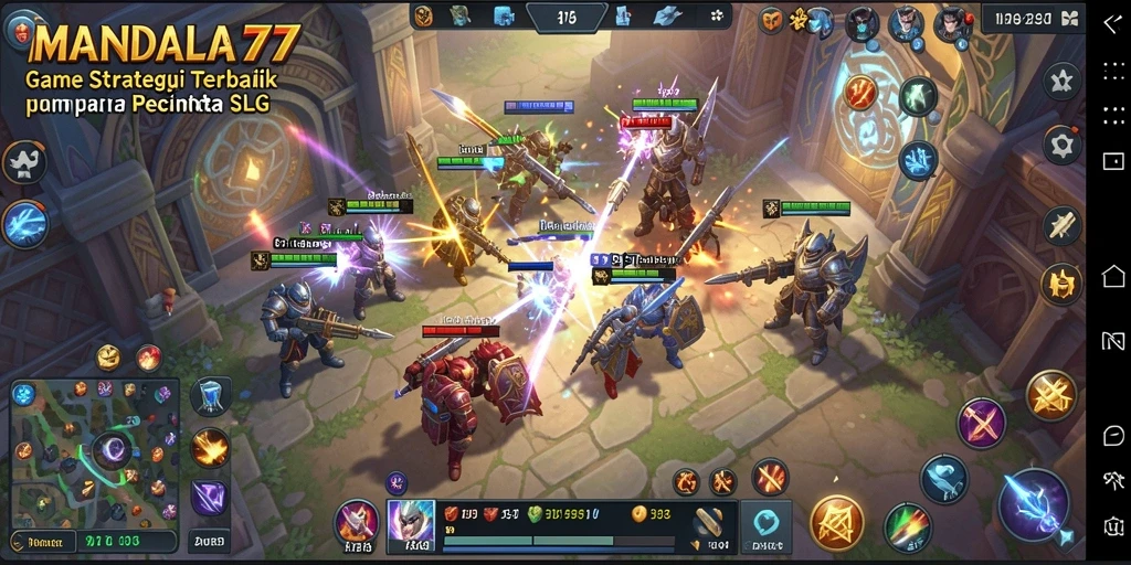 Tampilan awal gameplay MANDALA77 yang menarik dan dinamis.