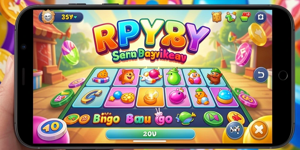 Tampilan gameplay seru RPYYY dengan angka-angka Bingo yang dinamis.