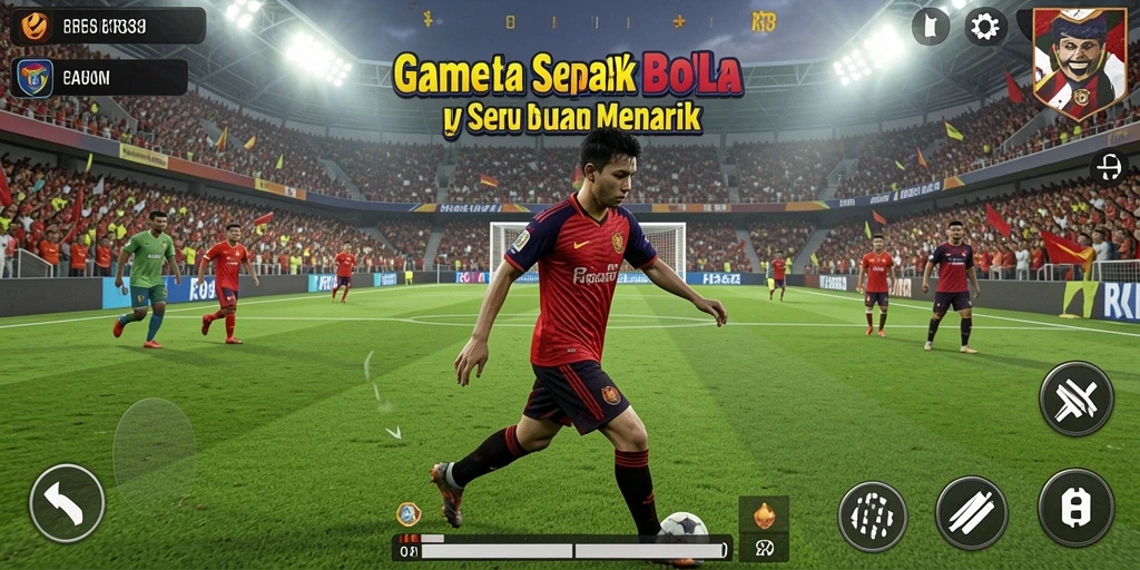 Tampilan gameplay seru dari game sepak bola RR33.