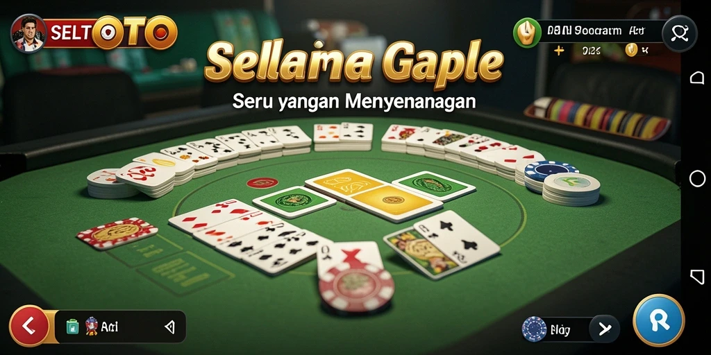 Screenshot gameplay Gaple yang seru dan interaktif di SELTOTO.