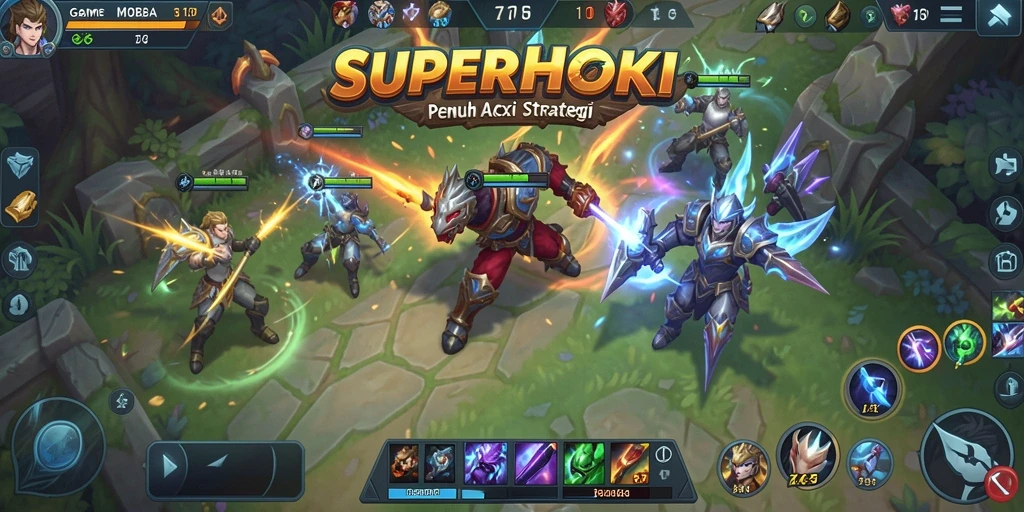 Screenshot gameplay SUPERHOKI yang menampilkan aksi seru dan grafis menarik.